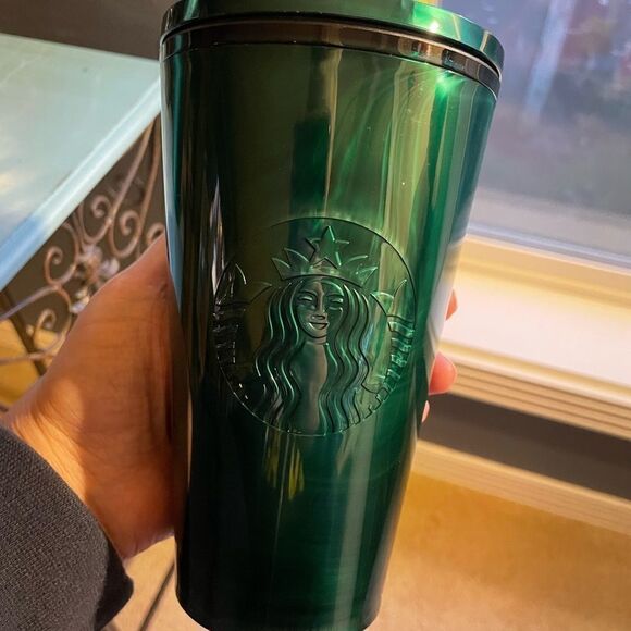 Starbucks Spring Floral Flower Shimmer and Emerald Marble Tumblers NWT - Picture 12 of 15
